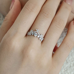 Womens Light Luxury S925 Sterling Silver Ring