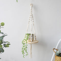 Bohemian Handwoven Tapestry Wall Shelf Decor