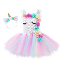 Floral Dress, Unicorn Princess Dress, Kids' Gown