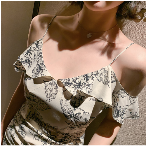 French Cami Dress Mermaid Floral Dress