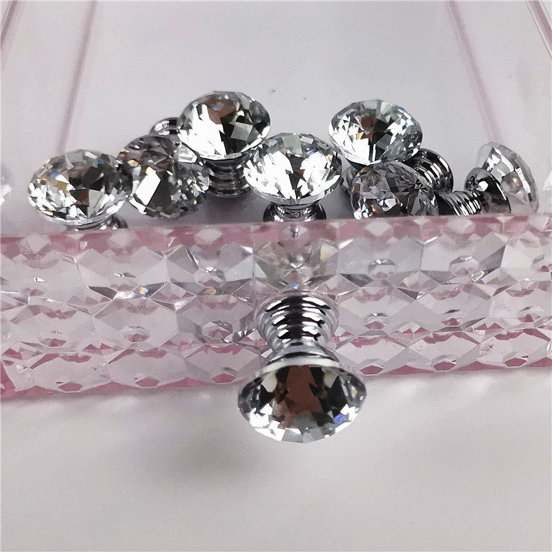 Diamond Crystal Drawer Handles for Makeup Tables (12-25mm)