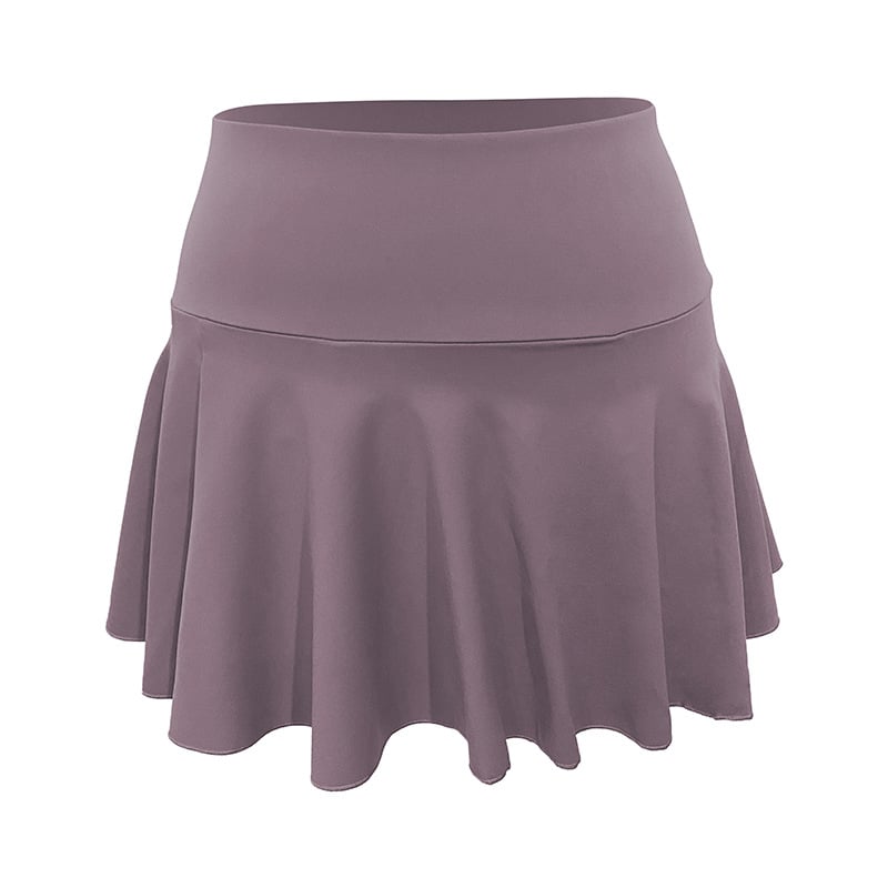 Sports Skirt with Pocket - Fake Two-Piece Tennis Culottes