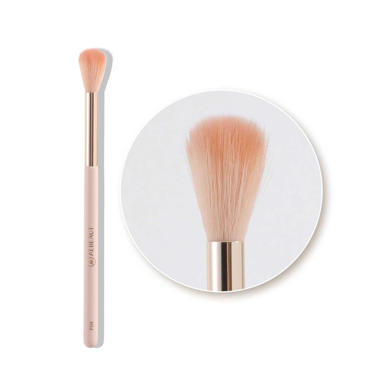 Albeaut Highlighter Brush Fluffy Eyeshadow Blending Brush Must-Have Makeup Tool for Highlight & Blush (Medium Blender)