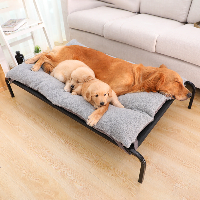 Pet Bed with Removable Washable Steel Frame for Dogs