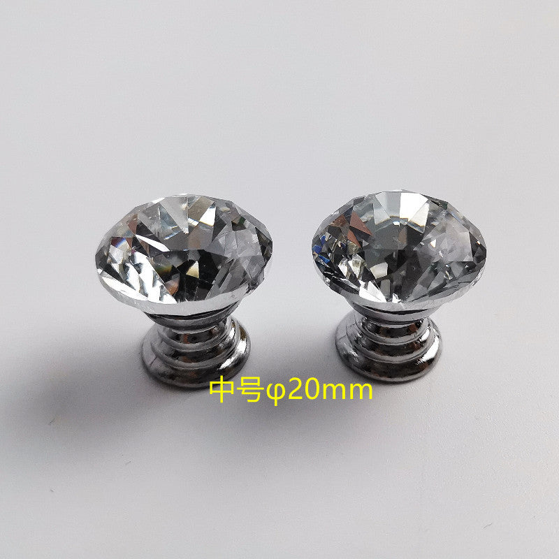 Diamond Crystal Drawer Handles for Makeup Tables (12-25mm)