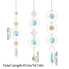 Rainbow Wind Chime Pendant Suncatcher Glass Ornament