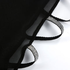 Plus Size Sexy Fashion Cutout Overlay Blouse for Women