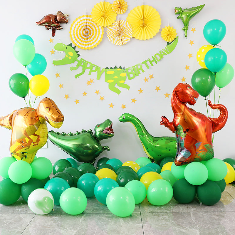 Dinosaur Theme Balloon Set for Boys' Birthday Party