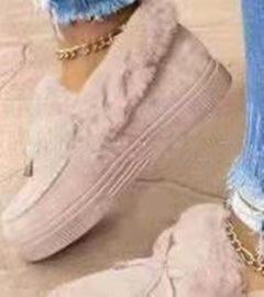 Winter Thick Sole Warm Slip on Shoes for Women