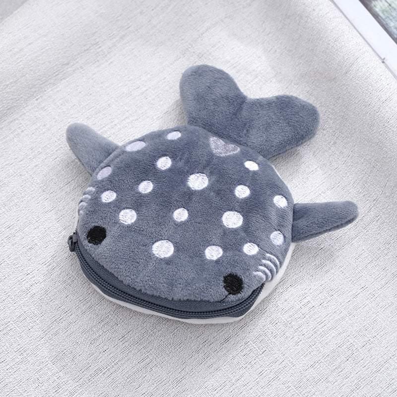 Cute Cartoon Shark Coin Purse for Kids